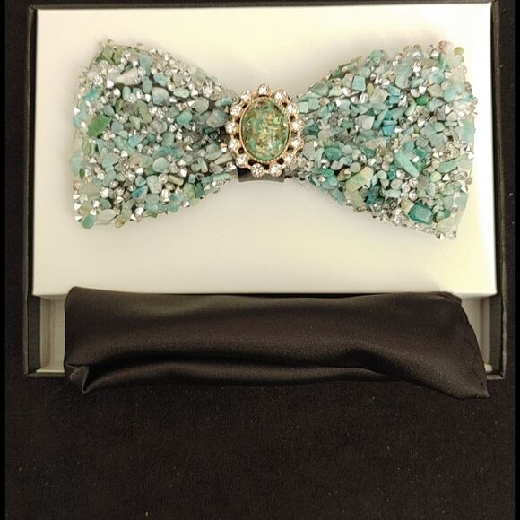 COPY - MEN'S E J SAMUEL BLING BLING CRYSTAL BOWTIE SET. - Picture 2 of 4